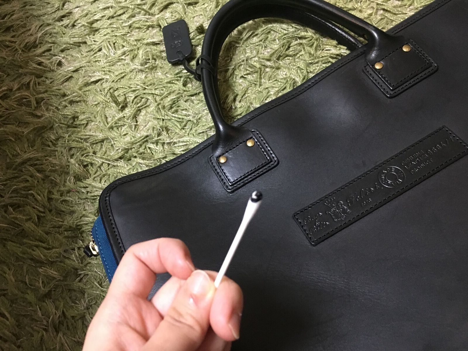 革バッグの傷を補修クリームで修理してみた 塗り方や効果は？ toi toi toi